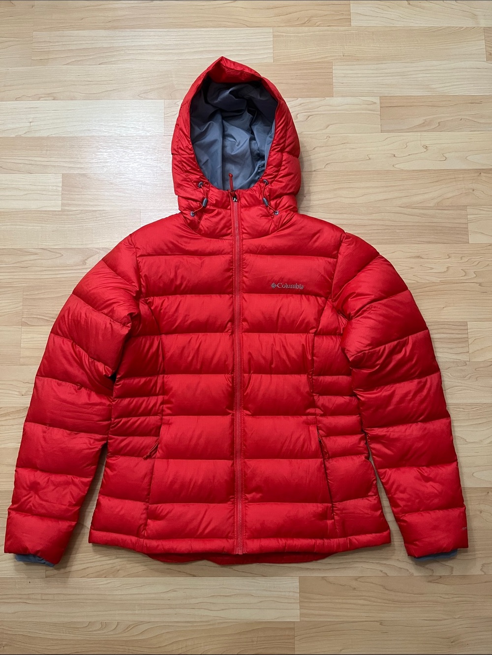 Columbia 650 Fill Down Omni-Heat Hooded Puffer Jacket, Women's M Outdoors Ski